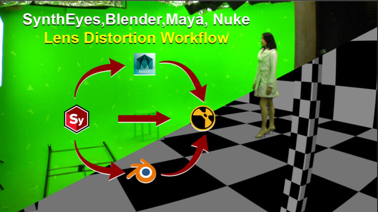 Lens Distortion Workflow with SynthEyes, Blender, Maya, and Nuke
